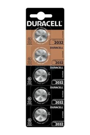 DURACELL - BUTTON BATTERY LITIO CR2032 3V 5 UNIT