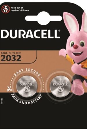 DURACELL - BUTTON BATTERY LITIO CR2032 3V 2 UNIT