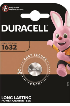 DURACELL - BUTTON BATTERY LITIO CR1632 3V 1 UNIT