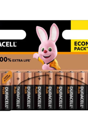 DURACELL - PLUS POWER 100 ALKALINE BATTERY AA LR6 10 UNIT