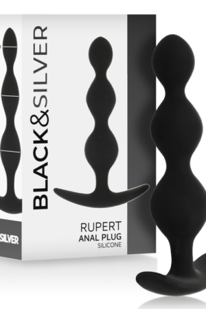 BLACK&SILVER - RUPERT ANAL BALL CHAIN 10 CM
