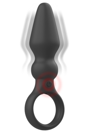 BLACK&SILVER - OZZY POWERFUL SILICONE ANAL PLUG