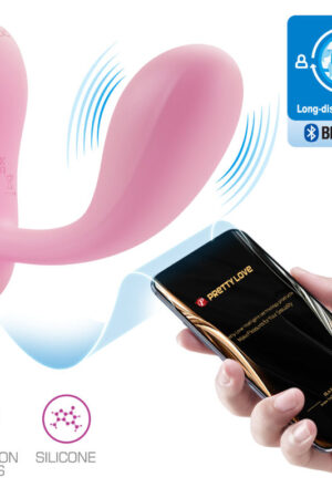 PRETTY LOVE - BAIRD G-SPOT 12 VIBRACIONES RECARGABLE ROSA APP
