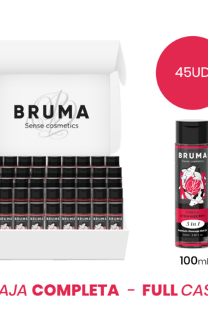 MOQ 45 - BRUMA PREMIUM MASSAGE HOT OIL STRAWBERRY 3 IN 1 - 100 ML