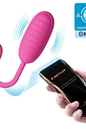 PRETTY LOVE - CATALINA HUEVO VIBRADOR RECARGABLE ROSA APP GRATUITA