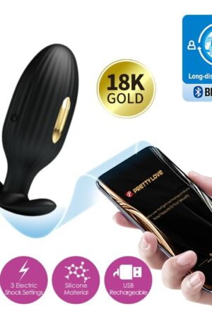 PRETTY LOVE - JEFFERSON PLUG ANAL CONTROLADO POR APP NEGRO