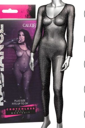 CALEXOTICS - RADIANCE BODY ENTERO PEDRERÍA SIN ENTREPIERNA TALLA GRANDE