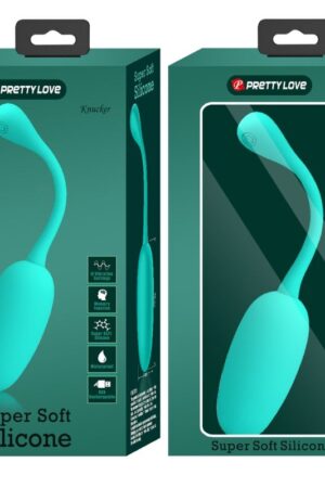 PRETTY LOVE - KNUCKER HUEVO VIBRADOR RECARGABLE VERDE AGUA