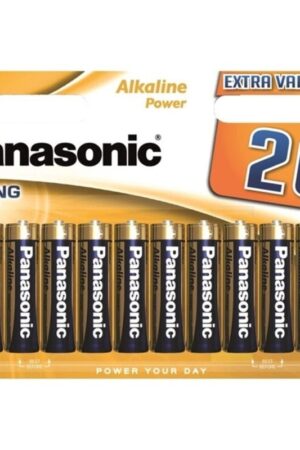 PANASONIC - BRONZE ALKALINE AA BATTERY LR6 BLISTER*20