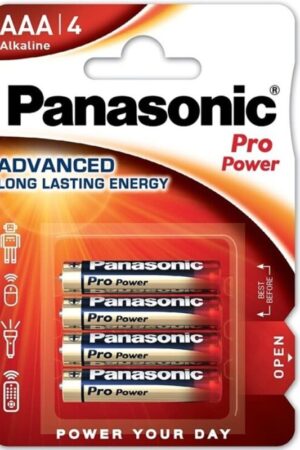 PANASONIC - PRO POWER ALKALINE AAA BATTERY LR03 BLISTER*4
