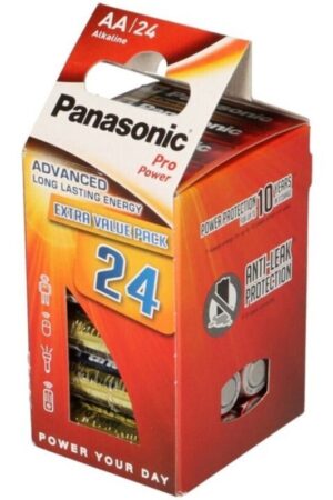 PANASONIC - PRO POWER ALKALINE AA BATTERY LR6 PACK*24