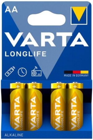 VARTA - LONGLIFE ALKALINE BATTERY AA LR6 BLISTER*4