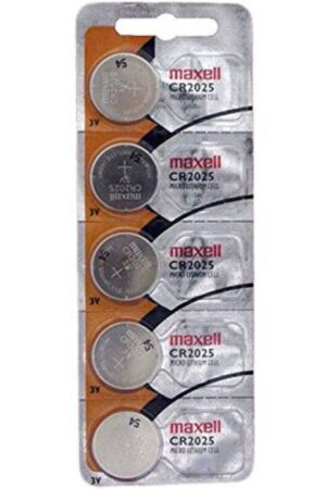 MAXELL - LITHIUM BUTTON BATTERY CR2025 3V BLISTER*5