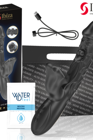 IBIZA - VIBRADOR Y ESTIMULADOR DE CLÍTORIS CON EFECTO BESOS Y ROTACIÓN