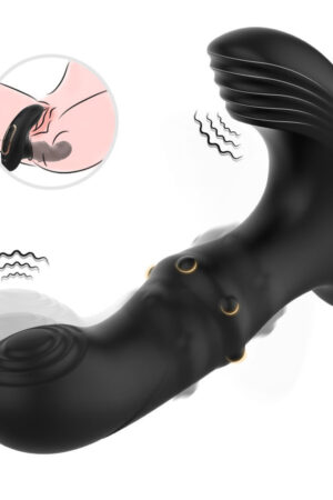 ARMONY - VIBRADOR ANAL PRÓSTATA CONTROL REMOTO NEGRO