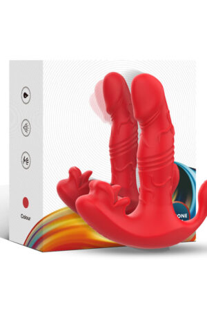 ARMONY - ANAL VIBRATOR PANTY C AND G-SPOT STIMULATOR REMOTE CONTROL RED