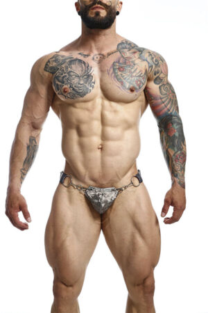 MOB - DNGEON SNAP JOCKSTRAP GRAY ONE SIZE