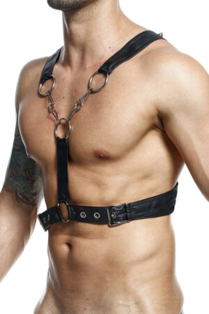MOB - DNGEON CROSSED BLACK CHAIN HARNESS ONE SIZE