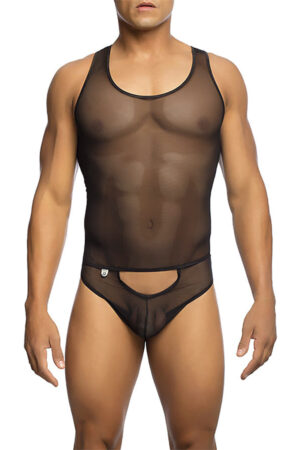 MOB - BODYSHEER TRANSPARTE NEGRO TALLA S/M