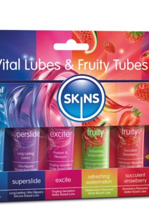 SKINS - VITAL & FRUITY LUBES KIT LUBRICANTS 6 x 12 ML
