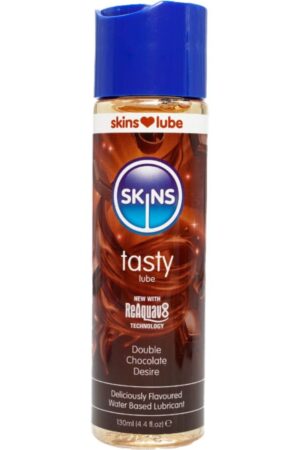 SKINS - TASTY WATER-BASED LUBRICANT DOUBLE CHOCOLATE 130 ML