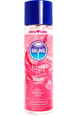SKINS - TASTY WATER-BASED LUBRICANT BUBBLEGUM 130 ML