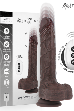 MR INTENSE - MATT REALISTIC MULTIFUNCTION WITH VIBRATION UP AND DOWN REMOTE CONTROL 22 CM -O- 4 CM