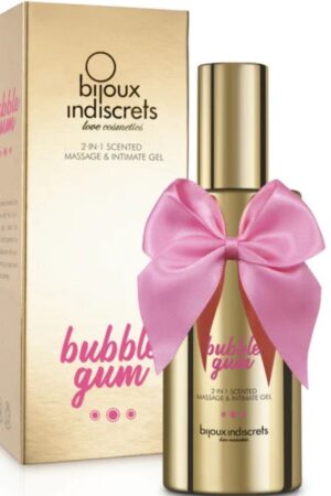 BIJOUX - BUBBLE GUM 2·IN·1 SCENTED MASSAGE & INTIMATE GEL 100 ML