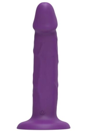 GET REAL - REALISTIC SILICONE VIBRATING DILDO PURPLE 19.5 CM