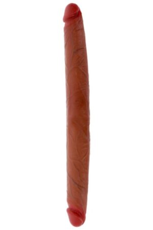 GET REAL - DOUBLE-ENDED SILICONE DILDO CARAMEL 40 CM