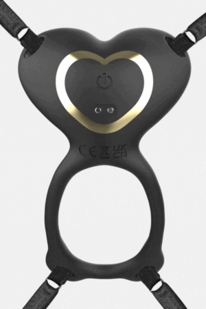 IBIZA - VIBRADOR PARA PAREJAS FORMA DE BRAGUITA CORAZÓN CONTROL REMOTO