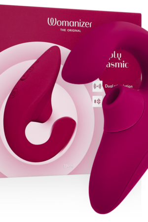 WOMANIZER - BLEND RABBIT VIBRATOR STIMULATOR VIBRANT PINK