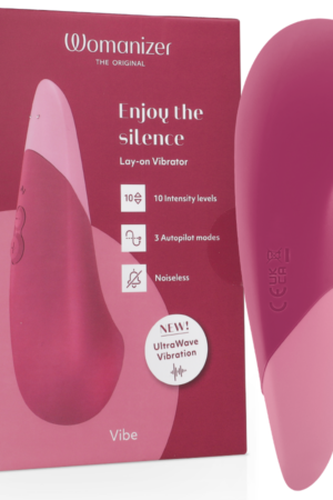 WOMANIZER - VIBE LAY-ON SILENT VIBRATOR DUSKY PINK