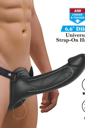 PRETTY LOVE - LANDON STRAP-ON CON VIBRACIÓN NEGRO