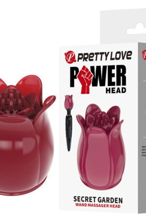 PRETTY LOVE - SECRET GARDEN CABEZAL MASAJEADOR ROSA