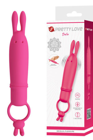 PRETTY LOVE - DELIA VIBRADOR RABBIT CON ANILLO DE SUJECIÓN