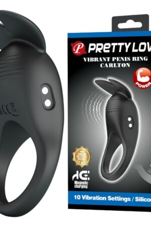 PRETTY LOVE - CARLTON ANILLO PARA PENE CON ESTIMULADOR DE CLÍTORIS