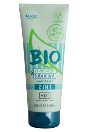 HOT - BIO MASSAGE & LUBRICANT WATERBASED 2 IN 1 200 ML