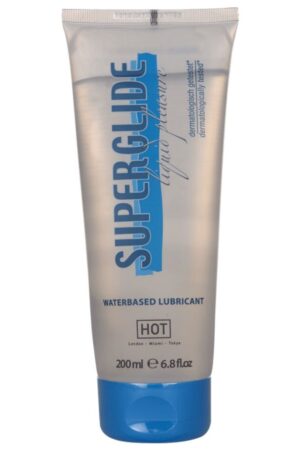 HOT - SUPERGLIDE LIQUID PLEASURE WATERBASED LUBRICANT 200 ML