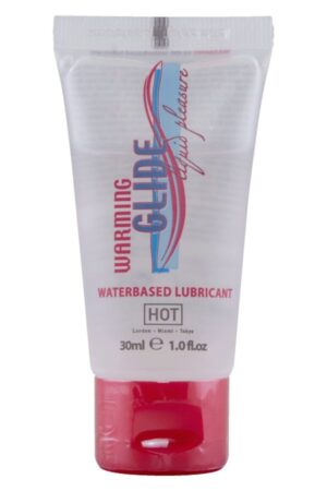 HOT - WARMING GLIDE LIQUID PLEASURE LUBRICANTE BASE AGUA EFECTO CALOR 30 ML