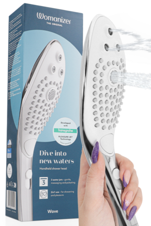 WOMANIZER - WAVE CLITORAL STIMULATING SHOWER HEAD CHROME