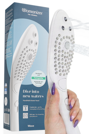 WOMANIZER - WAVE CLITORAL STIMULATING SHOWER HEAD WHITE