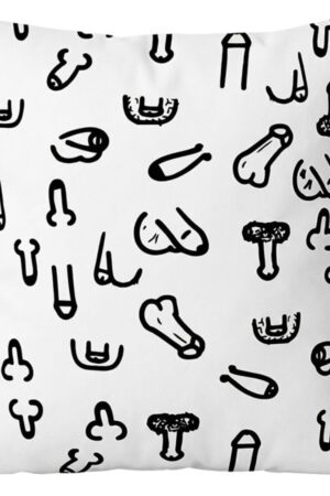 DIABLO PICANTE - 30 X 30 PENIS CUSHION WHITE