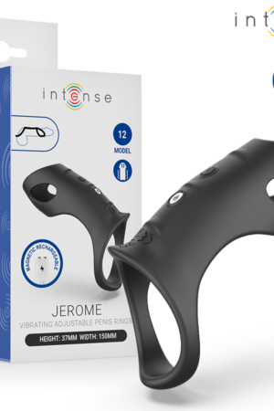 INTENSE - JEROME ADJUSTABLE VIBRATING PENIS RING MODEL 12