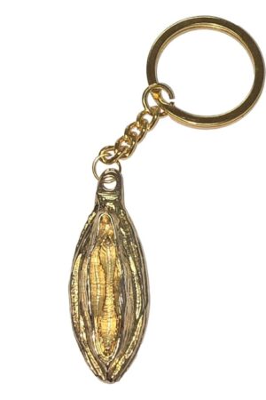 DIABLO PICANTE - METAL KEYCHAIN WITH GOLD LIPS