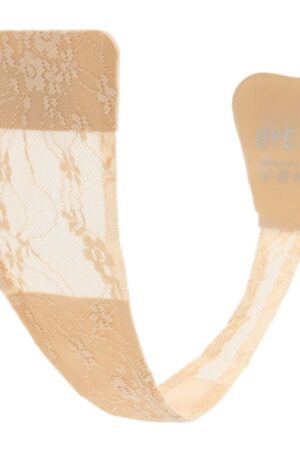 BYE-BRA - TANGA ADHESIVO ENCAJE BEIGE TALLA ÚNICA