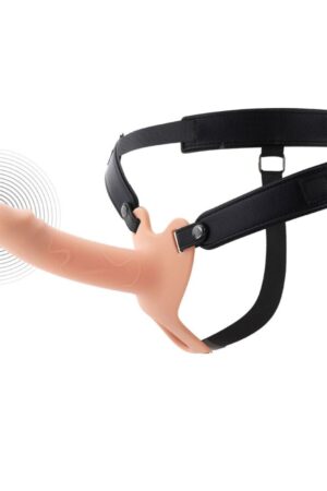 HIDDEN DESIRE - INFERNO STRAP-ON FUNDA PARA PENE CON VIBRACIÓN 16 CM