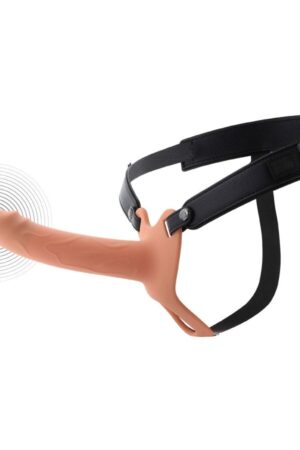 HIDDEN DESIRE - INFERNO STRAP-ON FUNDA PARA PENE CON VIBRACIÓN 18 CM