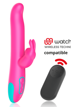 HAPPY LOKY - PLUTO RABBIT VIBRATOR & ROTATOR + MANDO CONTROL REMOTO WATCHME