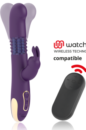 TREASURE - BASTIAN RABBIT UP & DOWN ROTADOR & VIBRADOR + MANDO CONTROL REMOTO WATCHME
